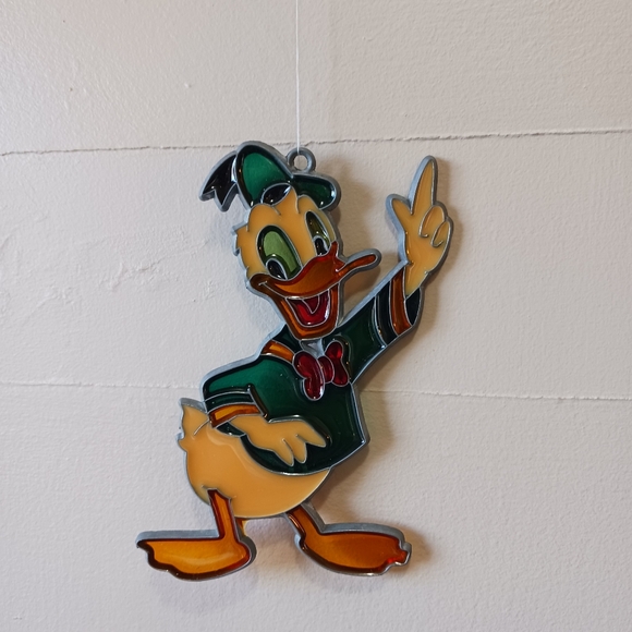 Vintage Disney Mickey, Minney Mouse, and Donald Stained Glass Sun Catchers - Picture 8 of 10